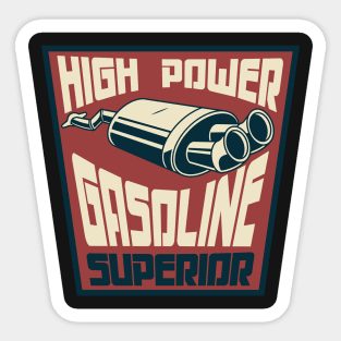 Vintage gasoline oil badge logo Sticker